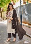 Rajvee By Kadlee Roman Silk Kurti With Bottom Dupatta 